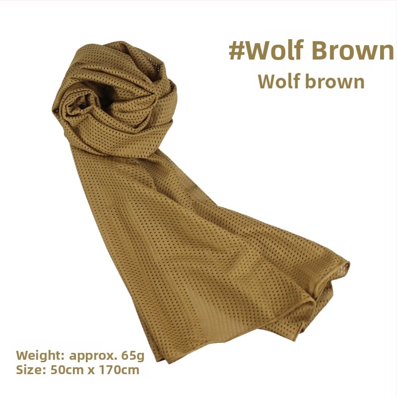 Kamuflāžas tīkla galvas šalle – vēja izturīga, saules aizsardzība; āra sportam, pieaugušajiem, unisex, pārgājieni un riteņbraukšana