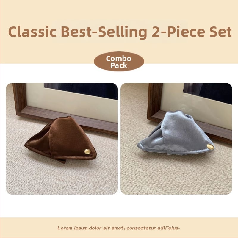 Щипка за коса с блестящи плисирани детайли, ръчна изработка от плат, аксесоар за глава от Yiu Jade Jewelry