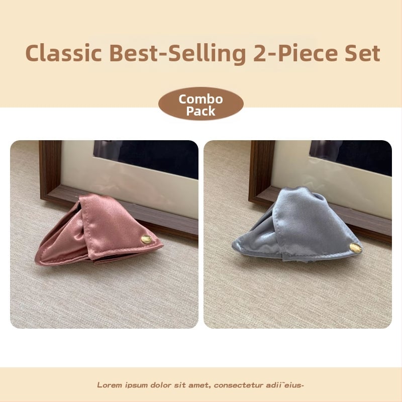 Щипка за коса с блестящи плисирани детайли, ръчна изработка от плат, аксесоар за глава от Yiu Jade Jewelry