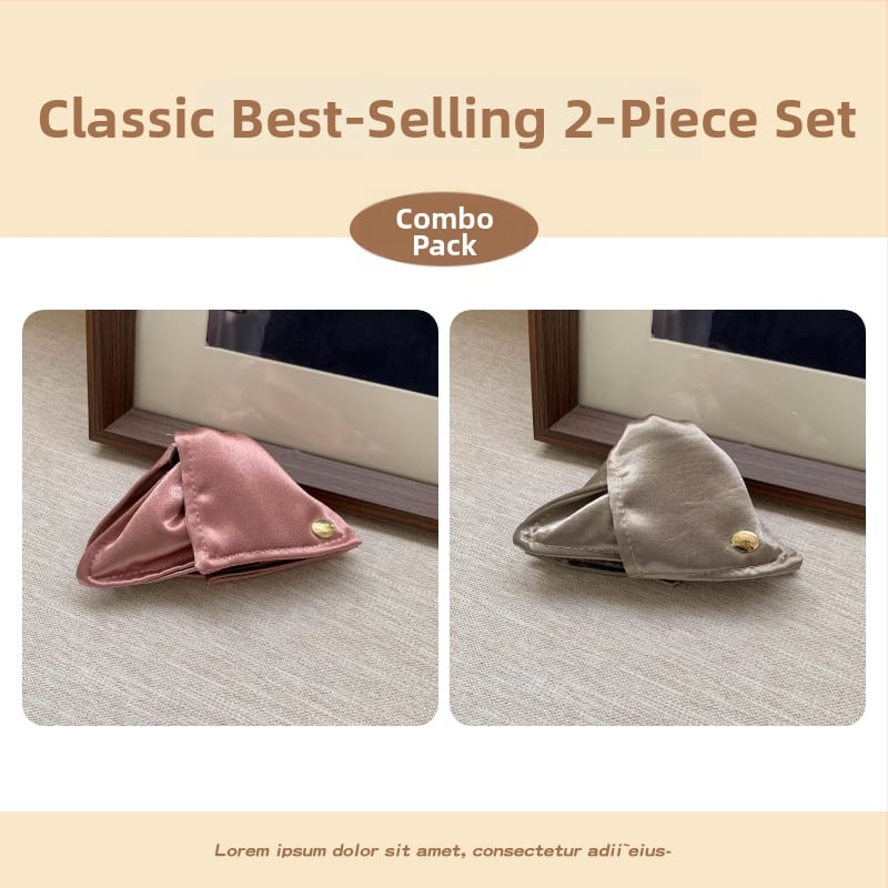 Щипка за коса с блестящи плисирани детайли, ръчна изработка от плат, аксесоар за глава от Yiu Jade Jewelry