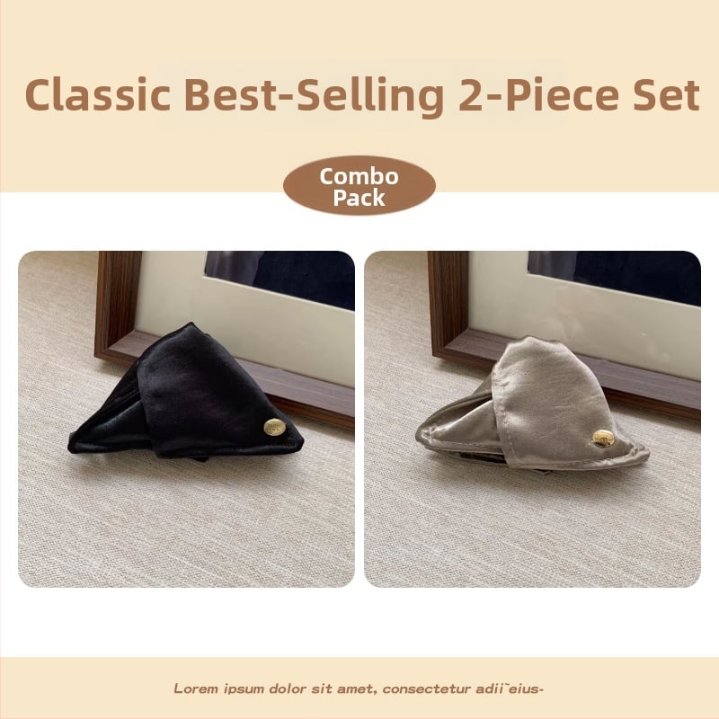 Щипка за коса с блестящи плисирани детайли, ръчна изработка от плат, аксесоар за глава от Yiu Jade Jewelry