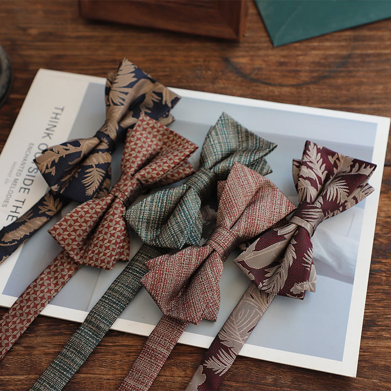Bow Tie Doris.td, Jacquard poliester, prugasti uzorak, oblik strelice, za muškarce, ljeto 2025