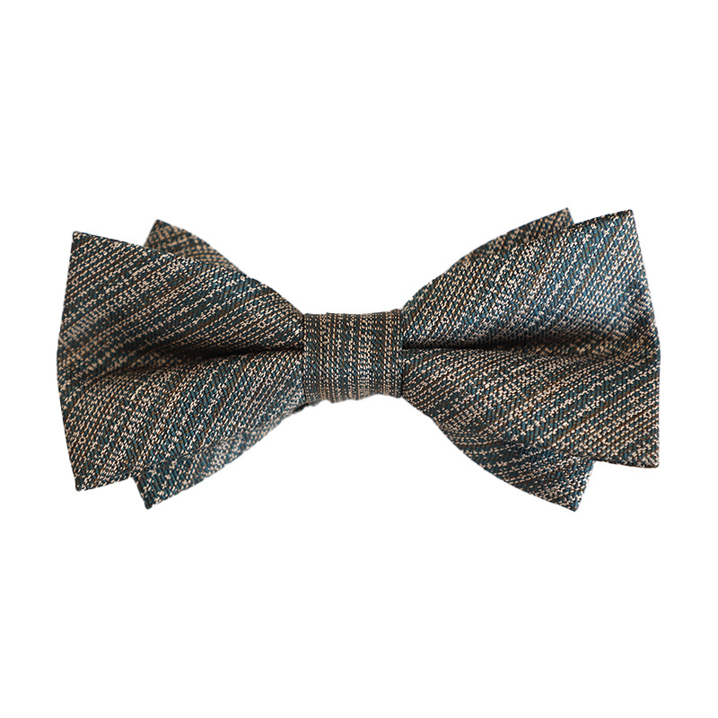 Bow Tie Doris.td, Jacquard poliester, prugasti uzorak, oblik strelice, za muškarce, ljeto 2025