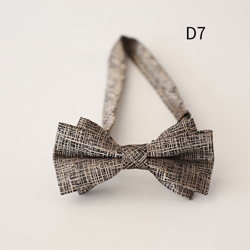 Bow Tie Doris.td, Jacquard poliester, prugasti uzorak, oblik strelice, za muškarce, ljeto 2025