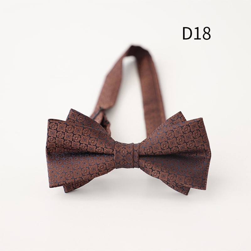 Bow Tie Doris.td, Jacquard poliester, prugasti uzorak, oblik strelice, za muškarce, ljeto 2025