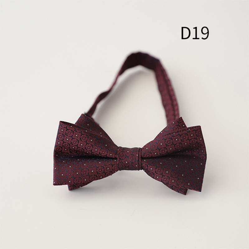 Bow Tie Doris.td, Jacquard poliester, prugasti uzorak, oblik strelice, za muškarce, ljeto 2025