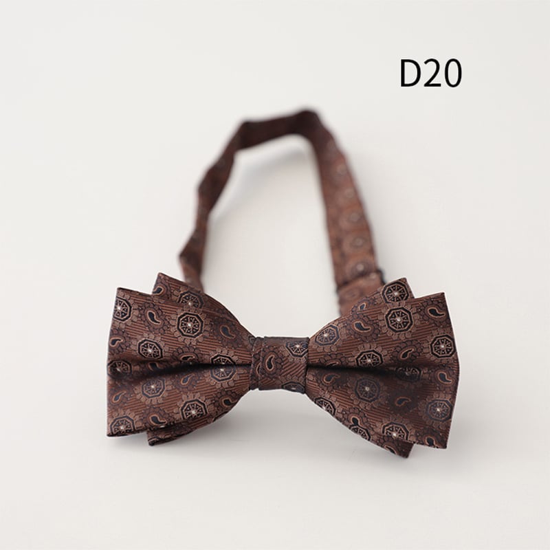 Bow Tie Doris.td, Jacquard poliester, prugasti uzorak, oblik strelice, za muškarce, ljeto 2025