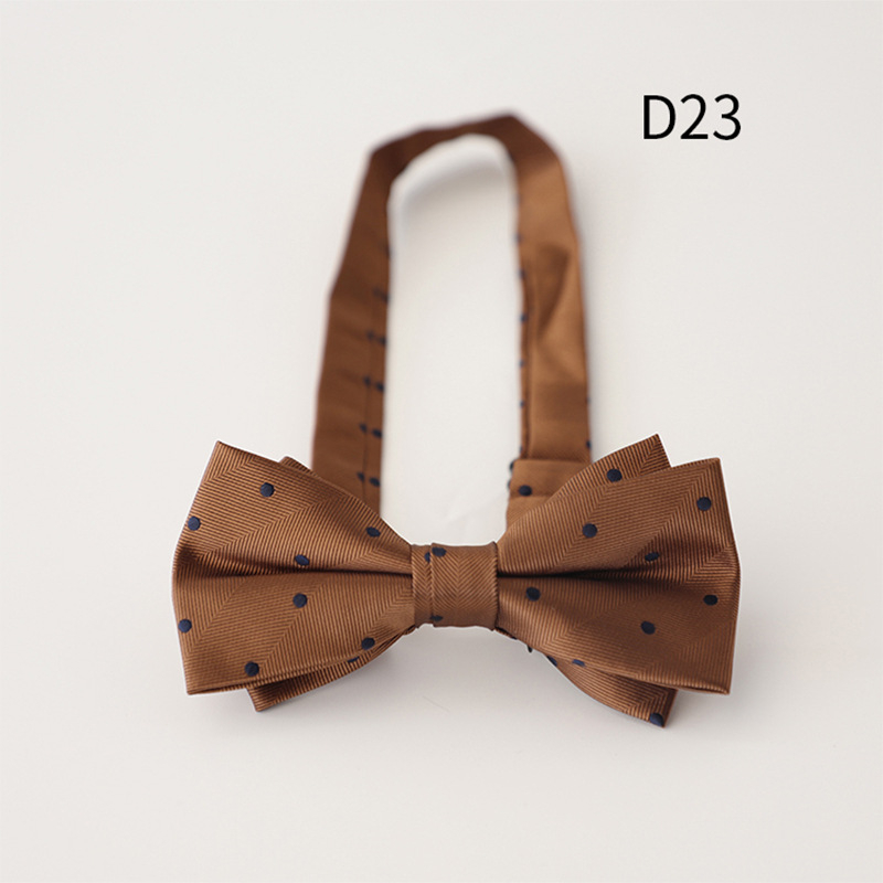 Bow Tie Doris.td, Jacquard poliester, prugasti uzorak, oblik strelice, za muškarce, ljeto 2025