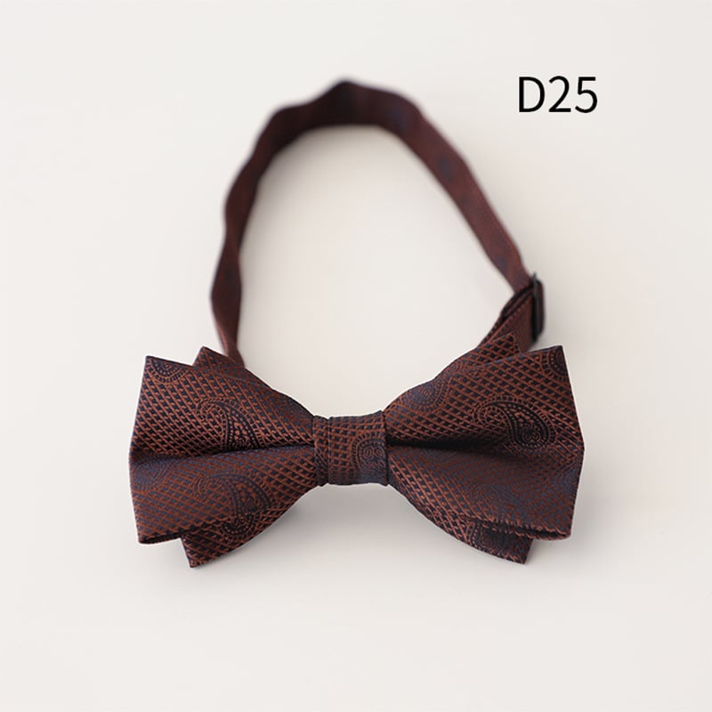 Bow Tie Doris.td, Jacquard poliester, prugasti uzorak, oblik strelice, za muškarce, ljeto 2025