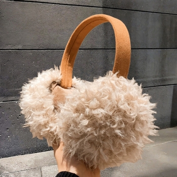 Pliša ausu aizsargi ar galvas lentu ziemai – siltums ārā, monohromatisks raksts, mākslīgās lapsas kažokādas akcenti