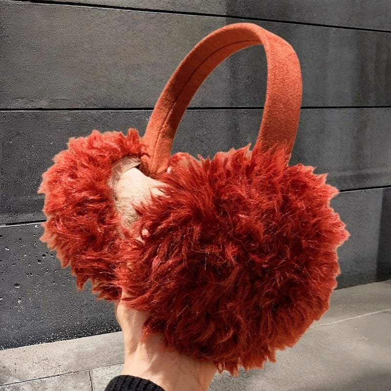 Pliša ausu aizsargi ar galvas lentu ziemai – siltums ārā, monohromatisks raksts, mākslīgās lapsas kažokādas akcenti