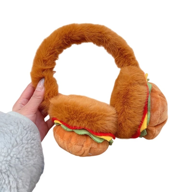 Pliša ausu aizsargi ar galvas lentu ziemai – siltums ārā, monohromatisks raksts, mākslīgās lapsas kažokādas akcenti