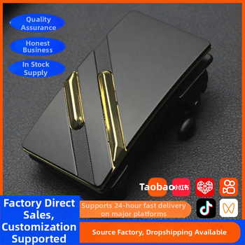 Vīriešu automātiskā sprādze jostas no sakausējuma, taisnstūra forma, sprādzes platums 3,3–3,5 cm, biznes stils