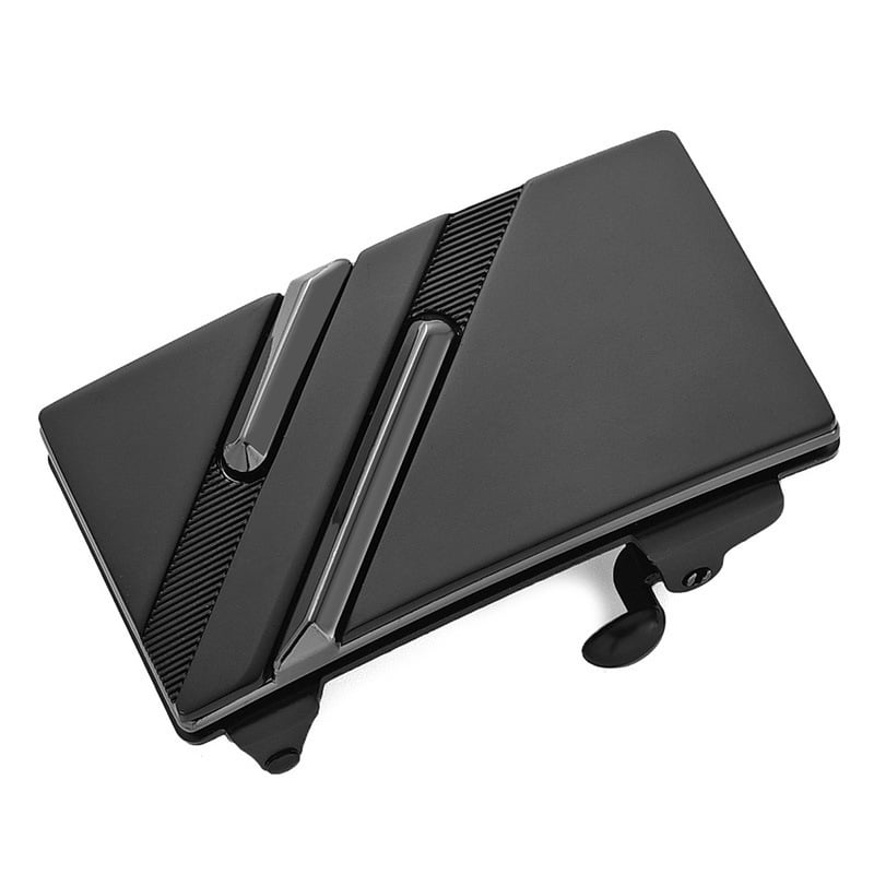 Vīriešu automātiskā sprādze jostas no sakausējuma, taisnstūra forma, sprādzes platums 3,3–3,5 cm, biznes stils