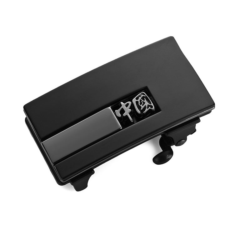 Vīriešu automātiskā sprādze jostas no sakausējuma, taisnstūra forma, sprādzes platums 3,3–3,5 cm, biznes stils