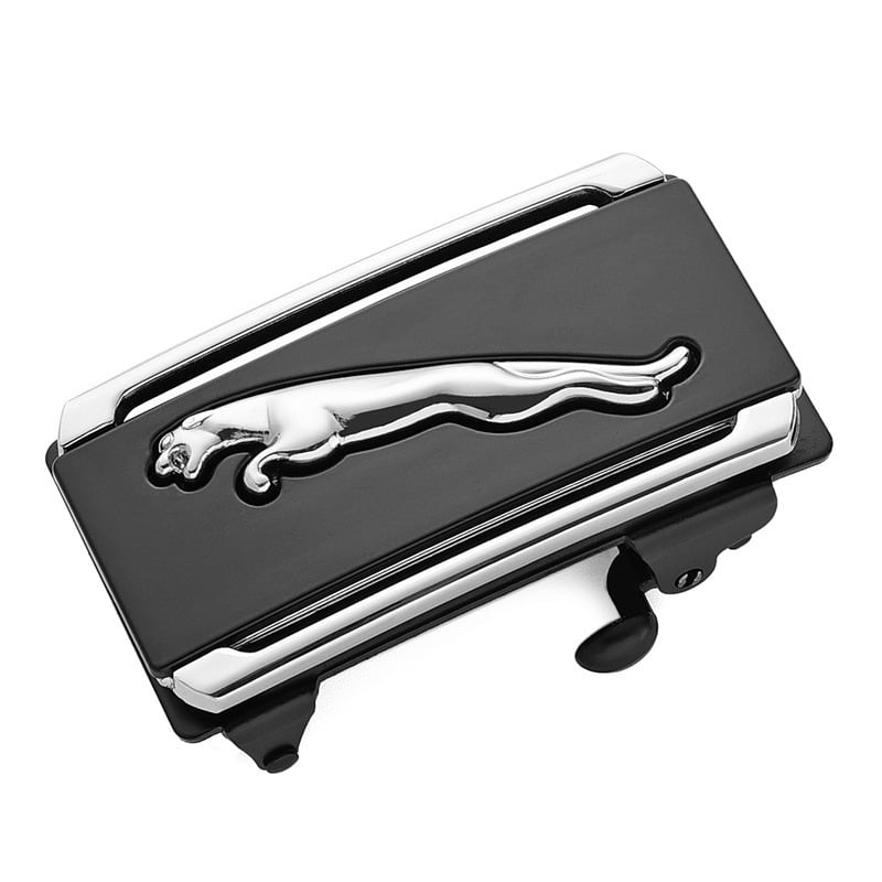 Vīriešu automātiskā sprādze jostas no sakausējuma, taisnstūra forma, sprādzes platums 3,3–3,5 cm, biznes stils