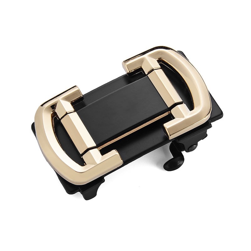 Vīriešu automātiskā sprādze jostas no sakausējuma, taisnstūra forma, sprādzes platums 3,3–3,5 cm, biznes stils