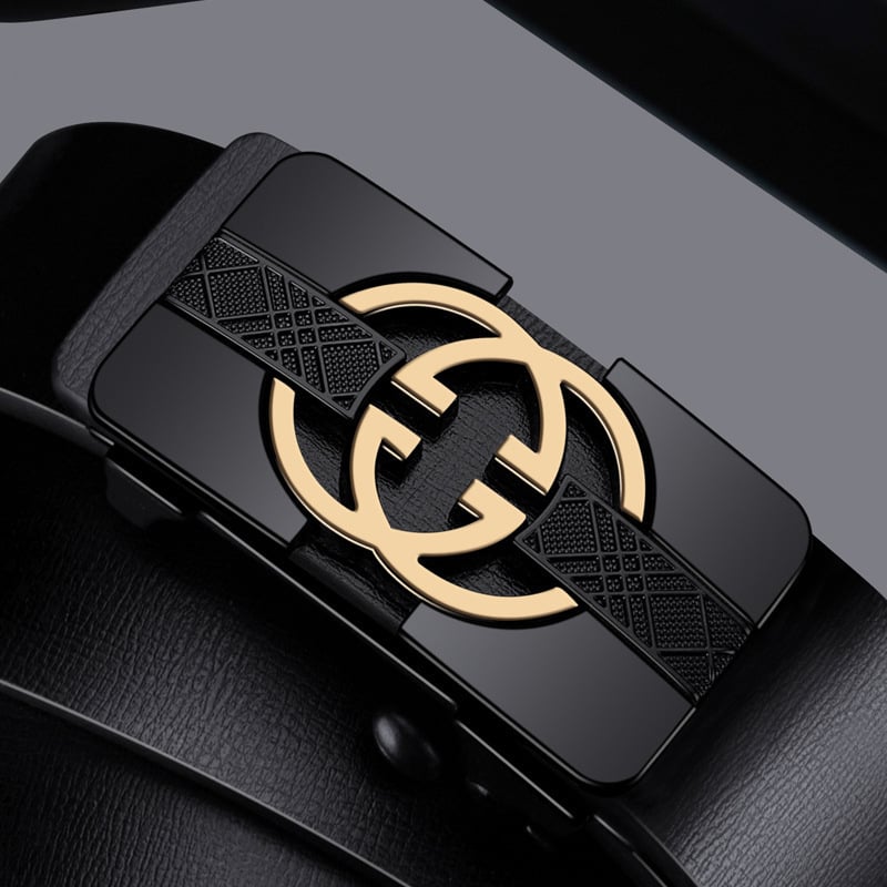 Vīriešu automātiskā sprādze jostas no sakausējuma, taisnstūra forma, sprādzes platums 3,3–3,5 cm, biznes stils