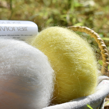 Νήμα μόχαϊρ για πλέξιμο και ύφανση | Μεταξένιο μόχαϊρ, worsted ύφανση, ομαδικό νήμα, πυκνότητα 10×10 εκ: 30–32 πλέξεις, 48–50 σειρές