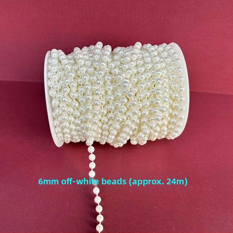 Perlų grandinė vestuvinėms dekoracijoms | plastikiniai/derviniai perlai | elektroplakavimas | Hongsheng prekės ženklas | Pavasaris 2023