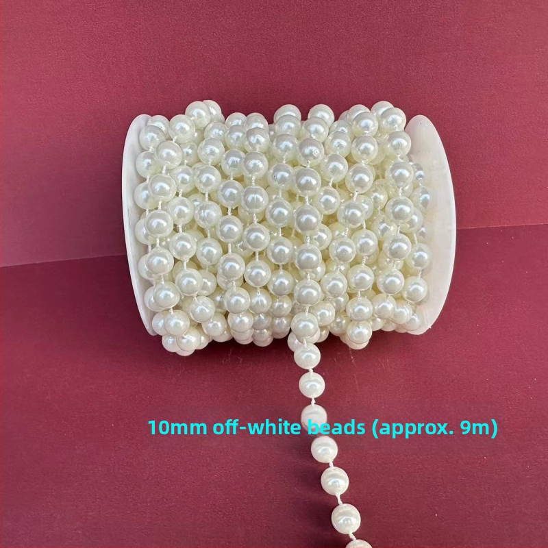 Perlų grandinė vestuvinėms dekoracijoms | plastikiniai/derviniai perlai | elektroplakavimas | Hongsheng prekės ženklas | Pavasaris 2023