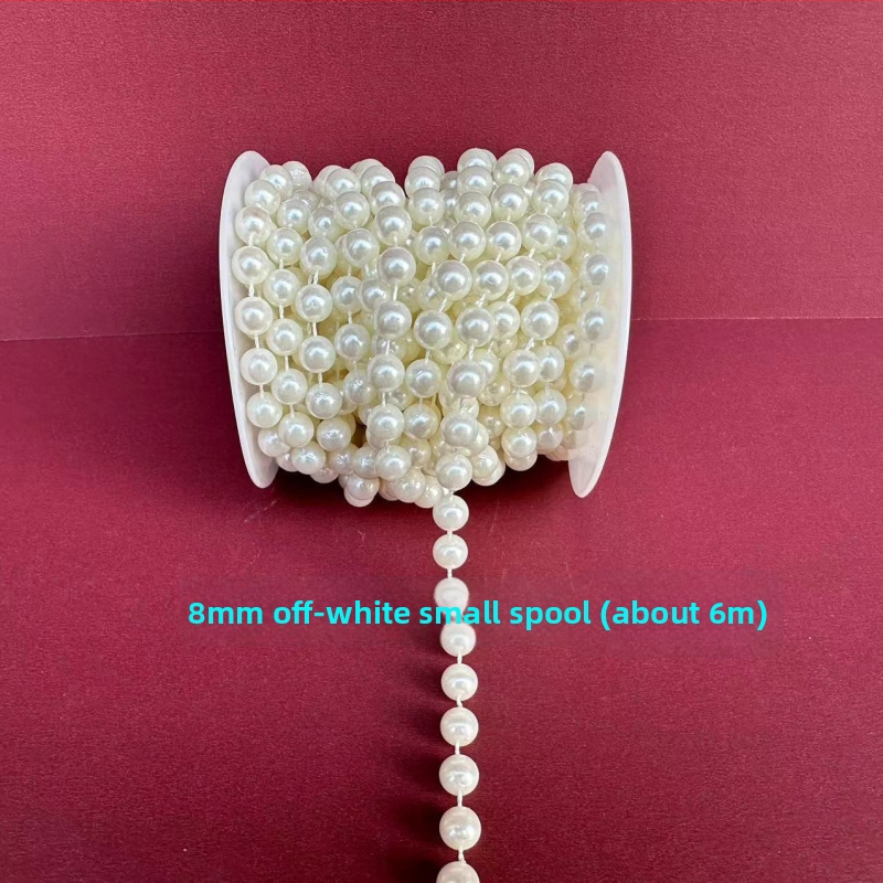 Perlų grandinė vestuvinėms dekoracijoms | plastikiniai/derviniai perlai | elektroplakavimas | Hongsheng prekės ženklas | Pavasaris 2023