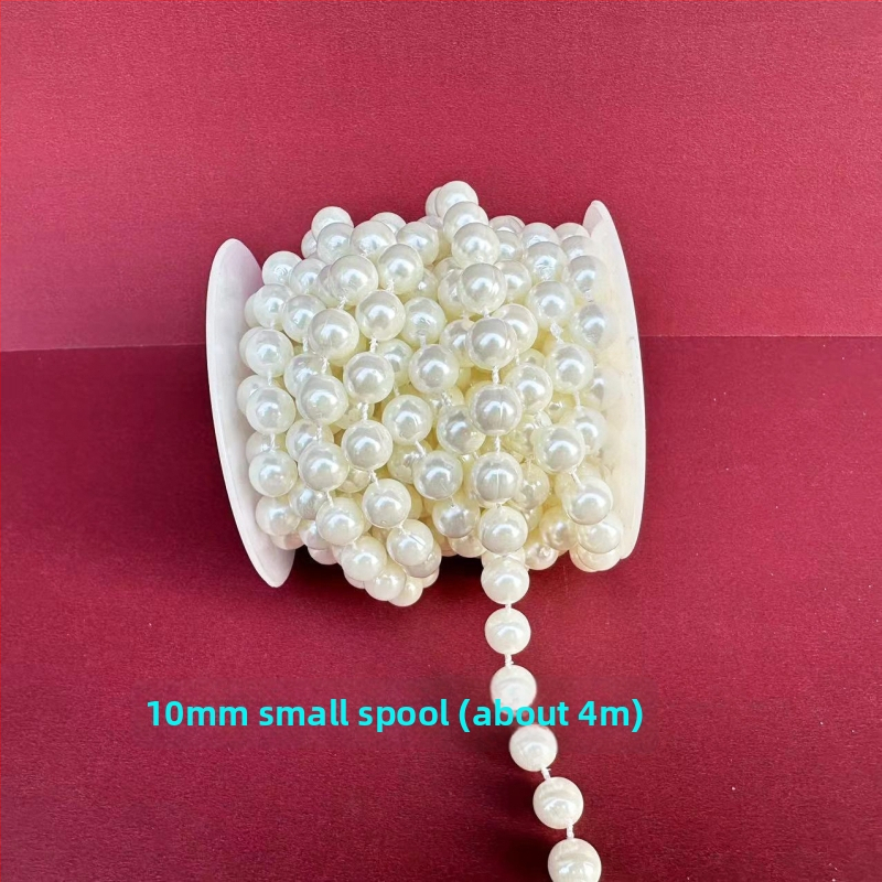 Perlų grandinė vestuvinėms dekoracijoms | plastikiniai/derviniai perlai | elektroplakavimas | Hongsheng prekės ženklas | Pavasaris 2023