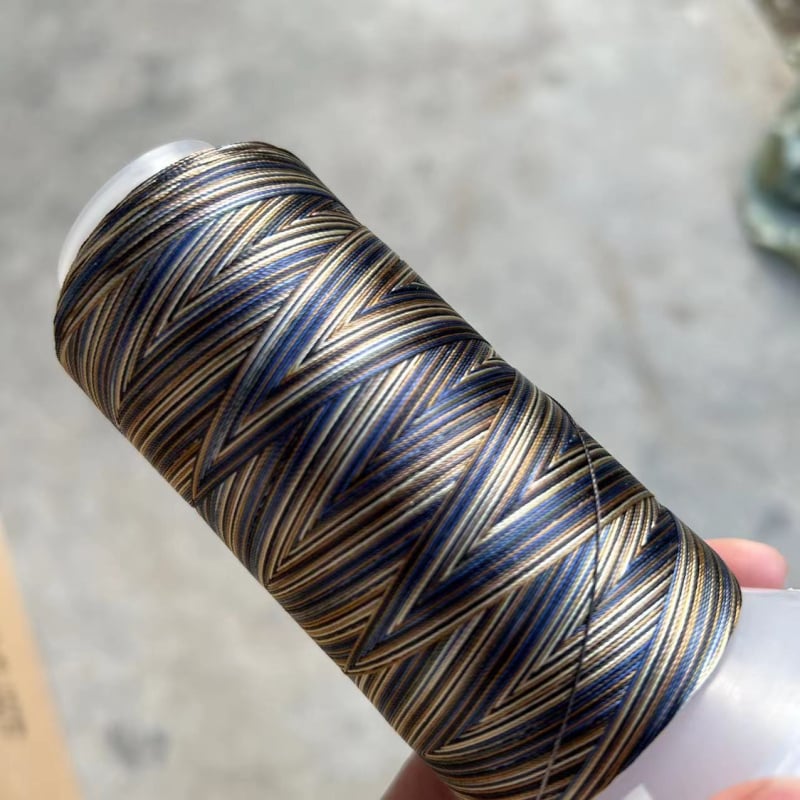 Rankų darbo segmentiškai dažyta pynimo virvė, daugiasluoksnis siūlas, 3/6/12/18/24 siūlai