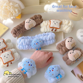 Лента за миене на лице, карикатурен стил, каре модел, Tengyi Premium, Джинхау