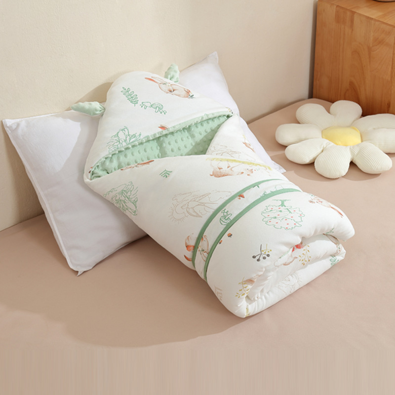 Kūdikio quilt iš 100% medvilnės, cartoon raštas, visų sezonų naudojimui, naujagimiams iki 12 mėnesių