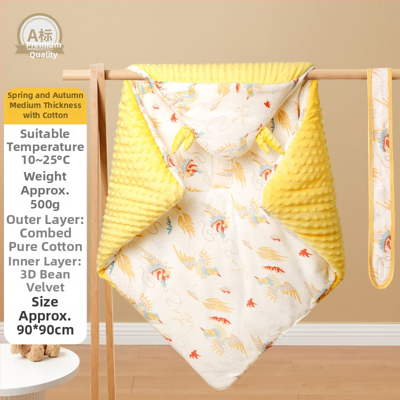 Kūdikio quilt iš 100% medvilnės, cartoon raštas, visų sezonų naudojimui, naujagimiams iki 12 mėnesių