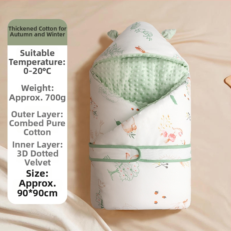 Kūdikio quilt iš 100% medvilnės, cartoon raštas, visų sezonų naudojimui, naujagimiams iki 12 mėnesių