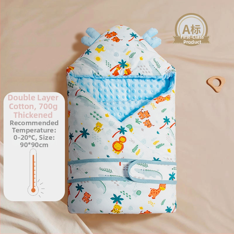 Kūdikio quilt iš 100% medvilnės, cartoon raštas, visų sezonų naudojimui, naujagimiams iki 12 mėnesių