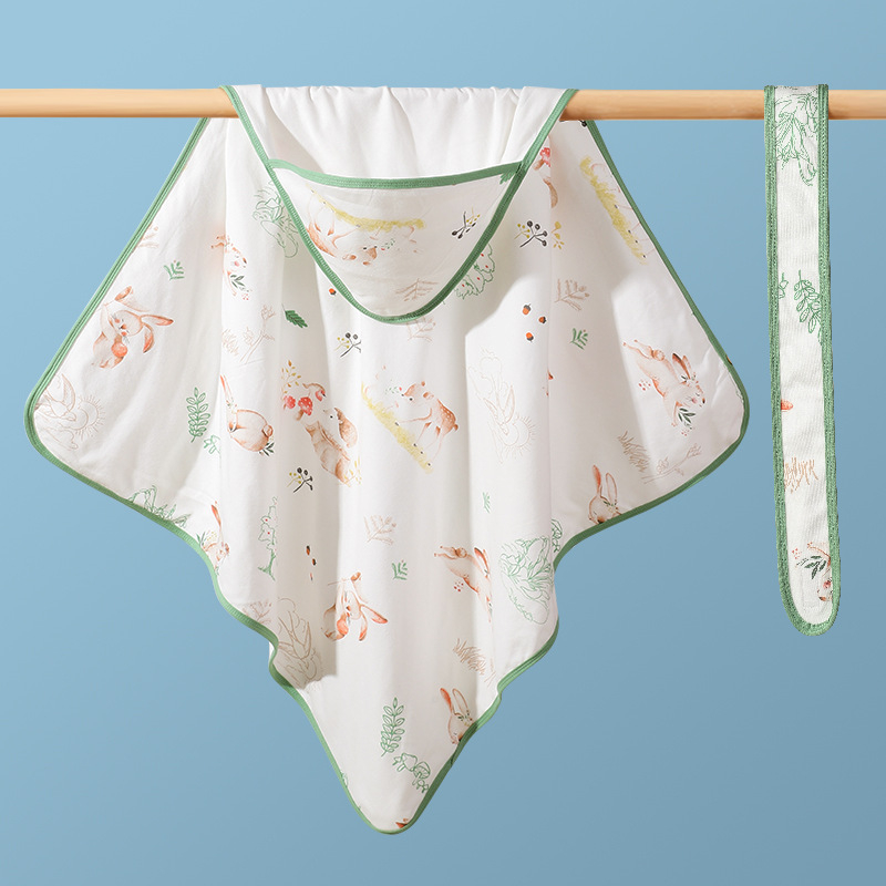 Kūdikio quilt iš 100% medvilnės, cartoon raštas, visų sezonų naudojimui, naujagimiams iki 12 mėnesių