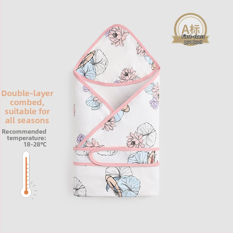 Kūdikio quilt iš 100% medvilnės, cartoon raštas, visų sezonų naudojimui, naujagimiams iki 12 mėnesių