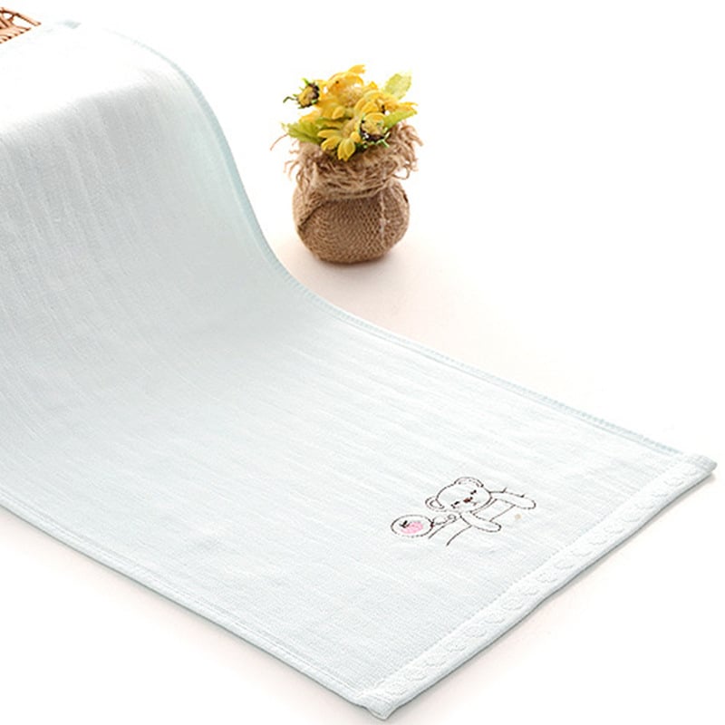 Kūdikio medvilninis rankšluostis siuvinėjimu ir spauda; kūdikių veido rankšluostis; Medžiaga: medvilnė; Procesai: siuvinėjimas, spauda; Svoris: <50 g; Pagrindinė auditorija: kūdikis