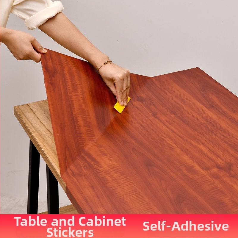 Savarankiškai klijuojama medžio rašto tapetė stalams, durims ir spintelėms