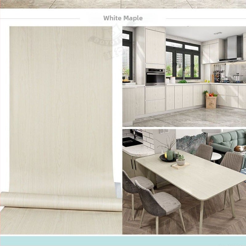 Savarankiškai klijuojama medžio rašto tapetė stalams, durims ir spintelėms