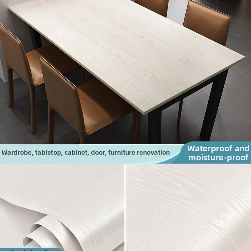 Savarankiškai klijuojama medžio rašto tapetė stalams, durims ir spintelėms