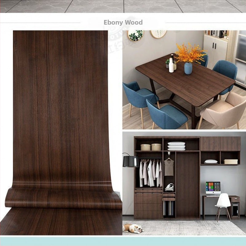 Savarankiškai klijuojama medžio rašto tapetė stalams, durims ir spintelėms