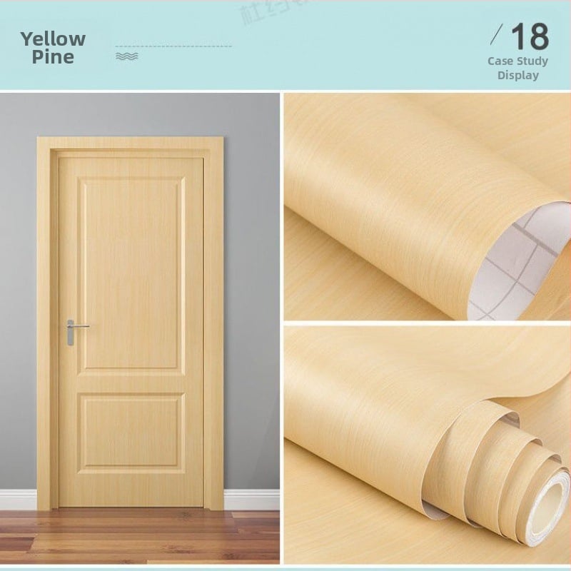 Savarankiškai klijuojama medžio rašto tapetė stalams, durims ir spintelėms