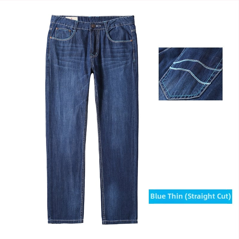 Džinsi, brīvs piegriezums, augsts viduklis, taisa kāja, viegls audums, kokvilnas denims, mazgāti ar akmeņiem