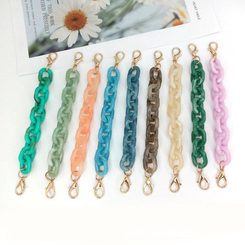 Koti õlarihm akrüülketiga, mudel DL-1126, õla/ristkoti rihm, kevad 2025, tänavustiil