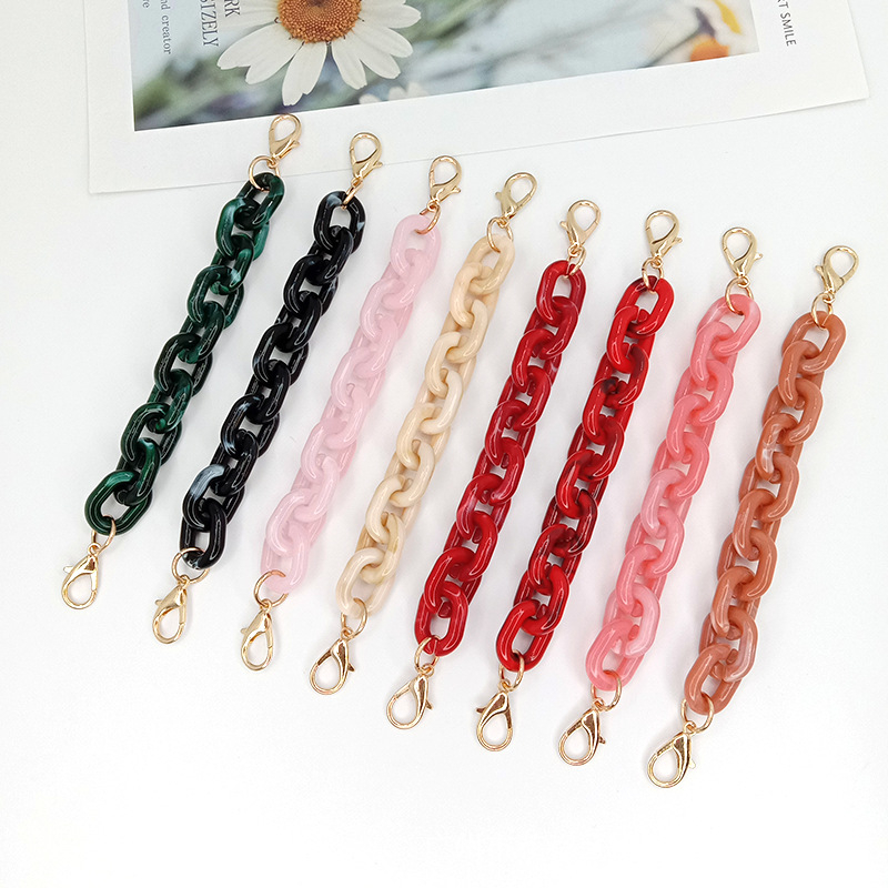 Koti õlarihm akrüülketiga, mudel DL-1126, õla/ristkoti rihm, kevad 2025, tänavustiil