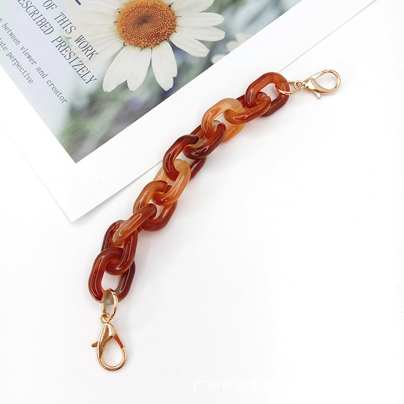 Koti õlarihm akrüülketiga, mudel DL-1126, õla/ristkoti rihm, kevad 2025, tänavustiil