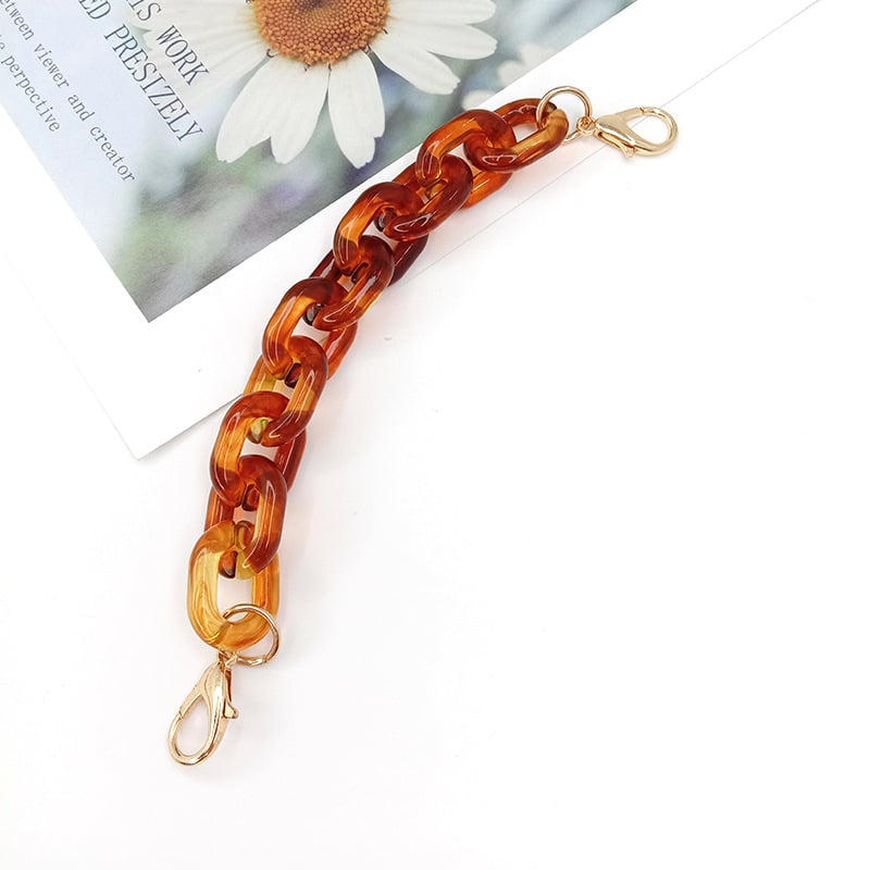 Koti õlarihm akrüülketiga, mudel DL-1126, õla/ristkoti rihm, kevad 2025, tänavustiil