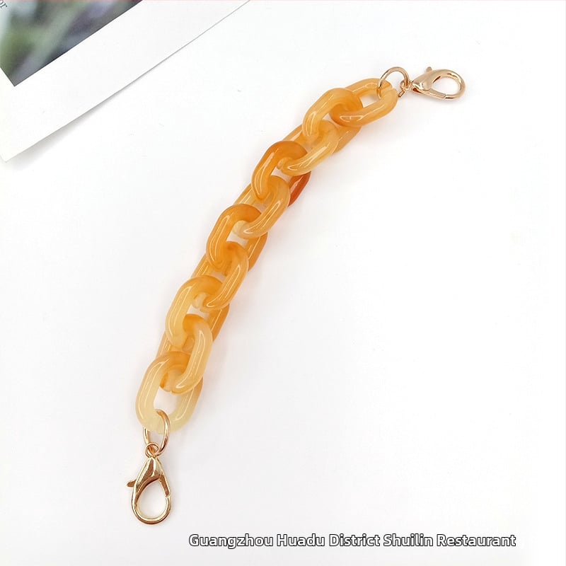 Koti õlarihm akrüülketiga, mudel DL-1126, õla/ristkoti rihm, kevad 2025, tänavustiil