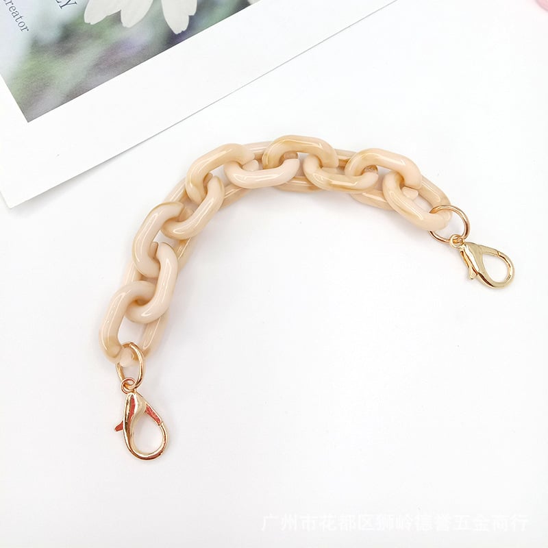 Koti õlarihm akrüülketiga, mudel DL-1126, õla/ristkoti rihm, kevad 2025, tänavustiil