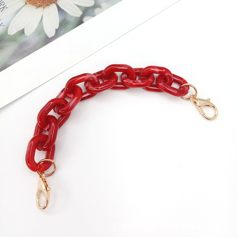 Koti õlarihm akrüülketiga, mudel DL-1126, õla/ristkoti rihm, kevad 2025, tänavustiil