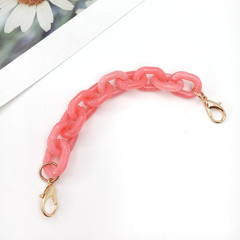 Koti õlarihm akrüülketiga, mudel DL-1126, õla/ristkoti rihm, kevad 2025, tänavustiil